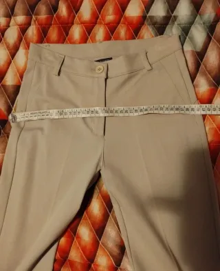 Pantaloni donna beige