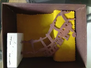 Escultura Fernando Bellver Tren Acero Corten