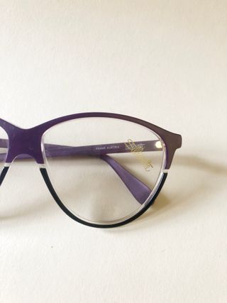 172 - Silhouette 4 Occhiali vintage viola nero