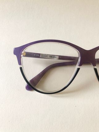 172 - Silhouette 4 Occhiali vintage viola nero