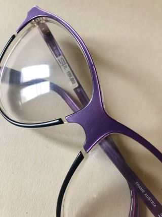 172 - Silhouette 4 Occhiali vintage viola nero