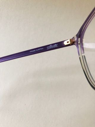 172 - Silhouette 4 Occhiali vintage viola nero