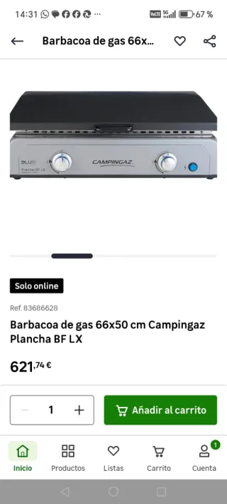 Plancha Gas Campingaz BlueFlame BF L