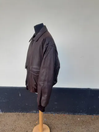 Giacca in pelle Gant marrone