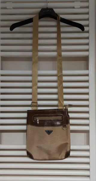 Borsello uomo beige e marrone