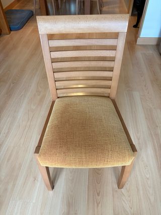 Sillas de madera de cerezo