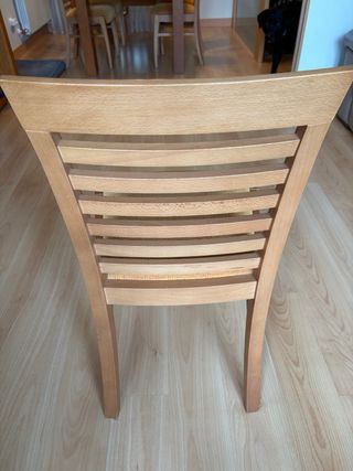 Sillas de madera de cerezo