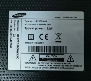 Monitor Samsung 22 para reparar UE22ES5000