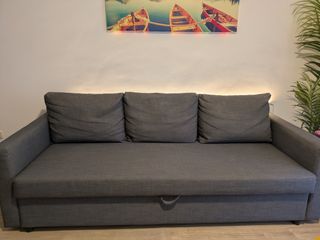 Sofá-cama IKEA FRIHETEN gris