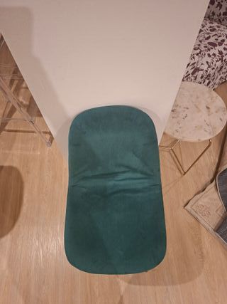 Juego de 2 Sillas Nórdicas Terciopelo Verde