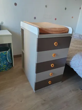 Cambiador bebé con funda