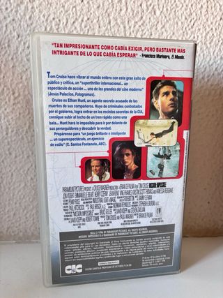 VHS Misión Imposible - Tom Cruise