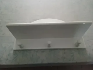 Estantería Perchero Blanco Madera