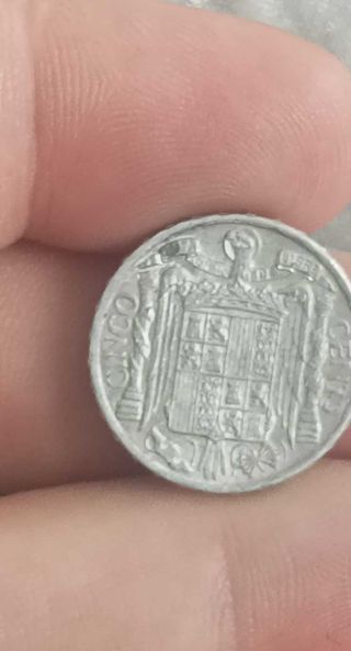 Moneda España 5 Céntimos 1945
