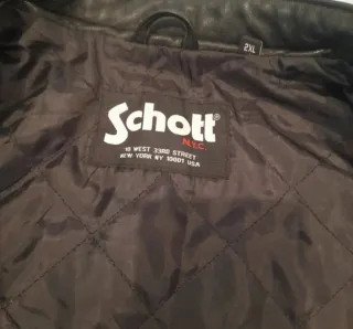 Chaqueta Biker Schott Negra