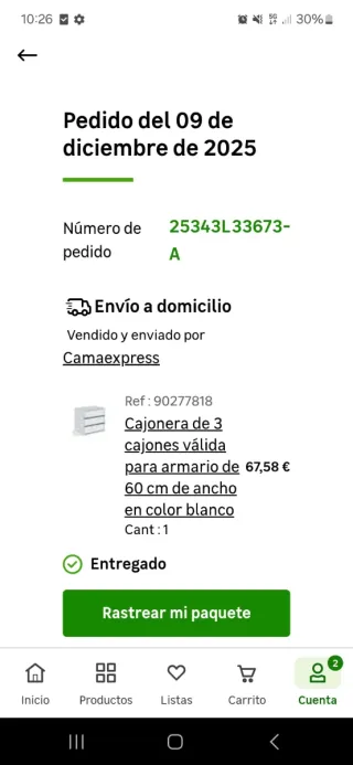 Cajonera blanca nueva sin abrir