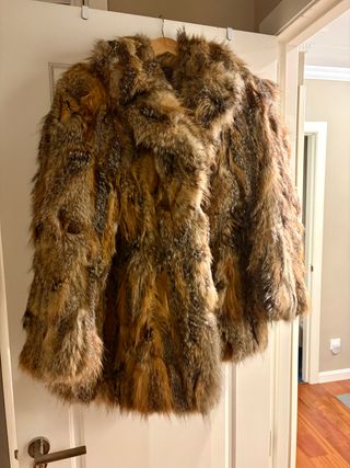 Chaquetón de pelo natural zorro talla L