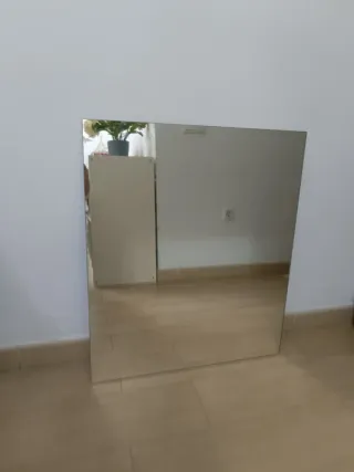 Muebles  baño wengue con torre,espejo y bajolavabo