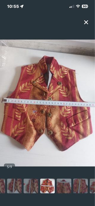 Chaleco bebé fallero talla 1 sin estrenar