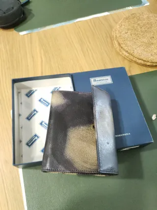 Cartera de piel Bosanova mujer marrón