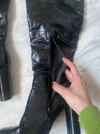 Botas altas negras tacón