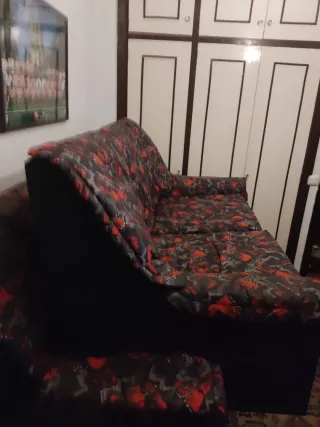 Sofá 3 y 2 plazas tela estampado