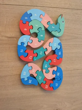 Lote Puzzles Madera Animales