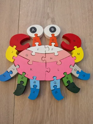 Lote Puzzles Madera Animales