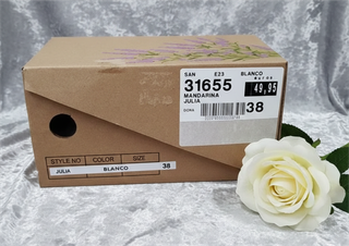 Sandalias Mandarina Julia Talla 38 Cuñas Encaje