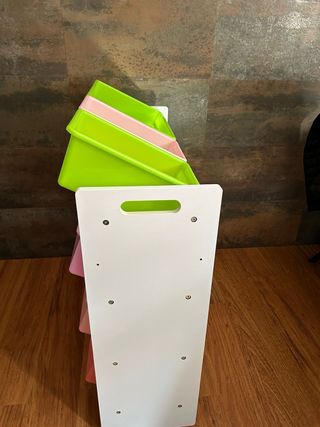 Mueble Organizador Infantil Plástico y Madera