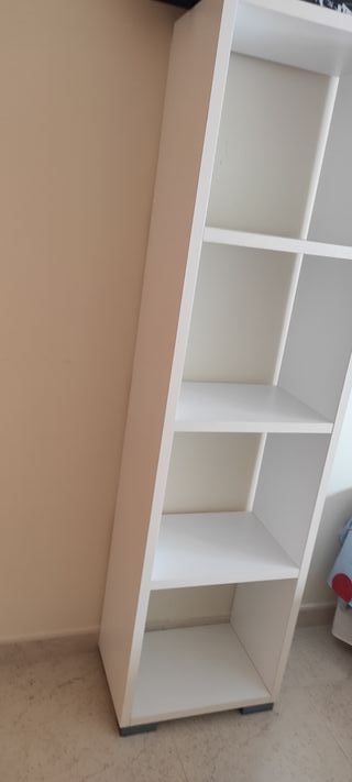 Estantería blanca 4 baldas