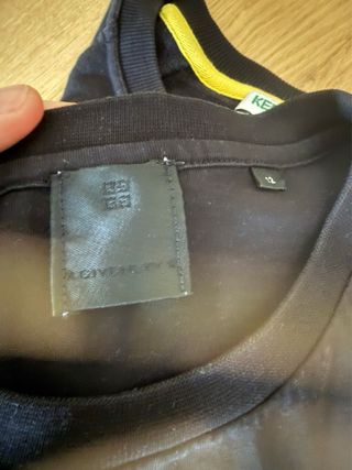 Camiseta Givenchy Negra Niño. ORIGINAL.
