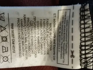 Camiseta Adidas Negra Talla XS