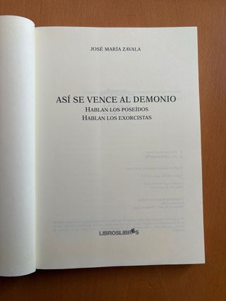 “Así se vence al demonio”  J.M. Zabala