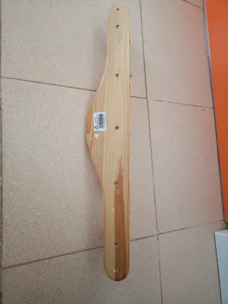 Perchero madera 5 ganchos percha ropa 54.5cm