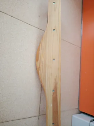 Perchero madera 5 ganchos percha ropa 54.5cm