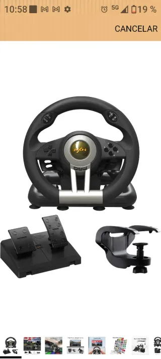 Volante PXN V3 Pro con Pedales