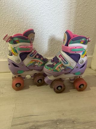 Patines 4 Ruedas Niña Unicornio.