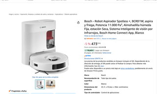 Aspiradora Robot Bosch Spotless + Extras