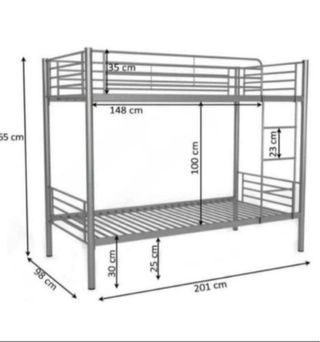 Litera metálica blanca