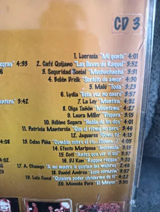 3 CDs Carácter Latino 2002