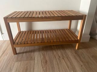 Banco zapatero de madera