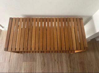 Banco zapatero de madera