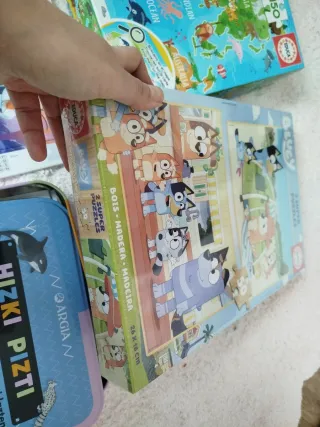 Lote Puzzles Infantiles Frozen, Educa, Bluey