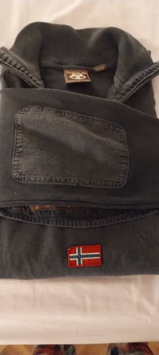 Jersey Napapijri Canguro T L Desgastado