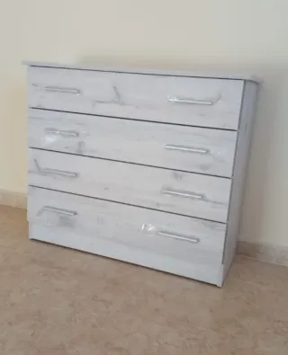 Cama completa con cabecero tapizado