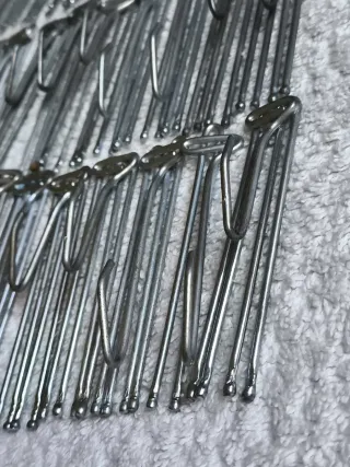 100 GANCHOS DE CORTINA DE METAL 4 GARRAS