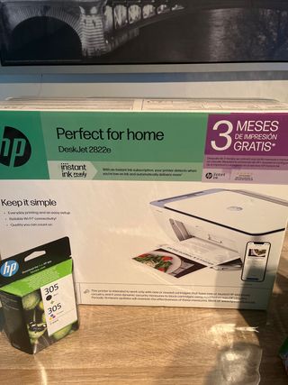 Impresora HP DeskJet 2822e + tinta