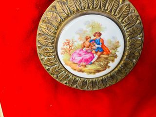 Recibidor vintage blanco y rojo