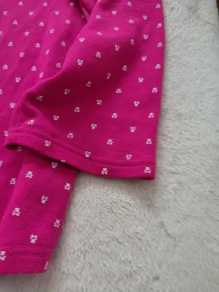 Pijama rosa con osito confortable, cómodo y amplio